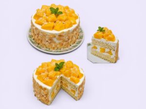 Eggless Mango Sponge