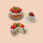 Eggless Strawberry Sponge